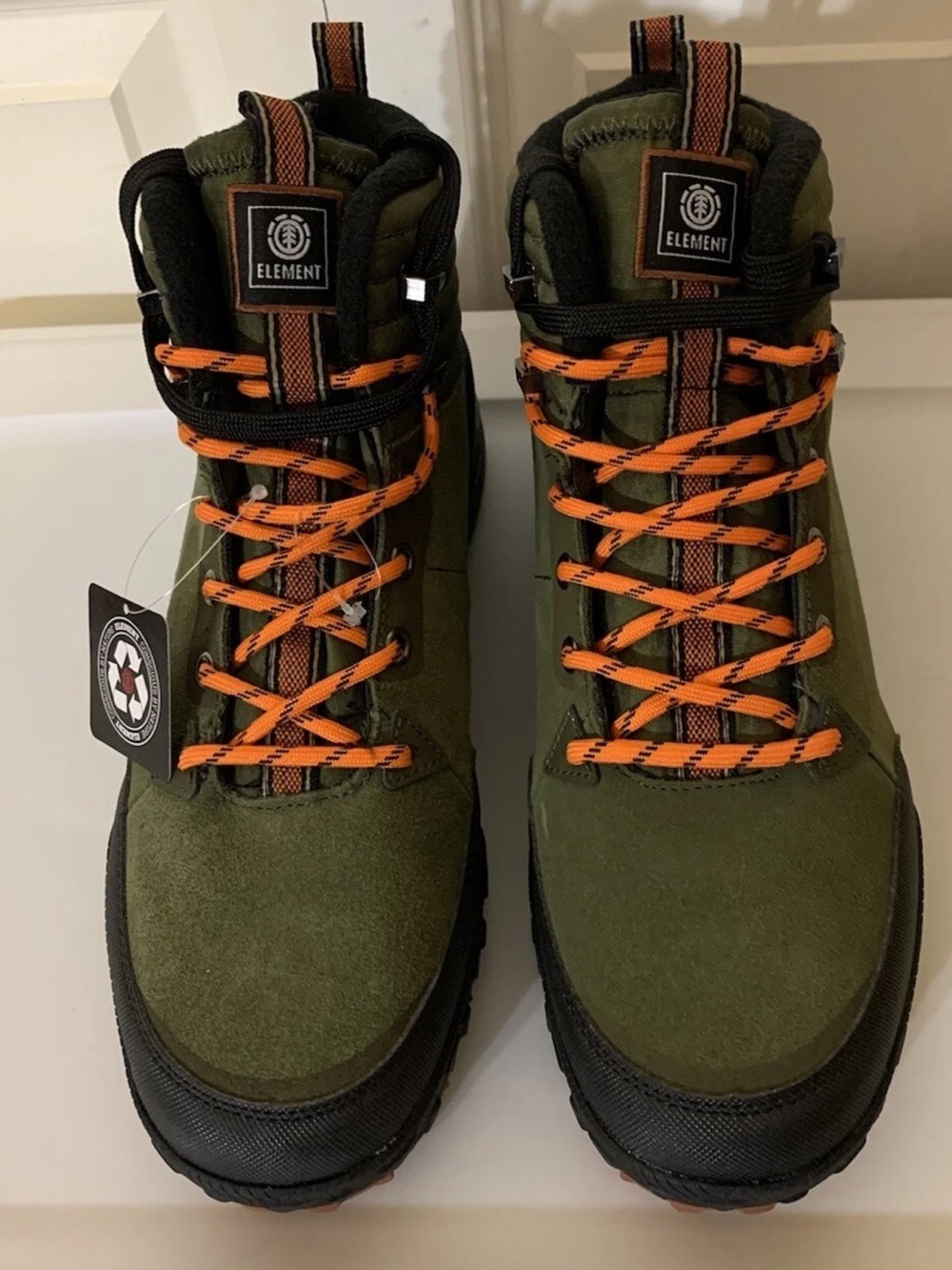 Element Hiking Boot Men's size 11 Green Black